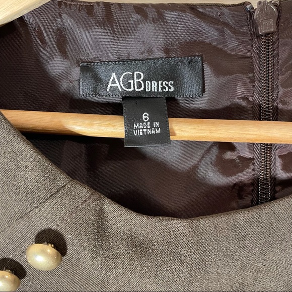 AGB Dress Professional Brown, Size 6 - Picture 6 of 11